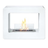 thumbnail of Lareira a Bioetanol Lareira de Chão Queimador em Aço 1,7 Litros 3 Kw Branco cm 74x25x60 Design Moderno de Chão