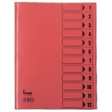 thumbnail of Bene Ordnungsmappe Trend DIN A4 Rot Hartpappe (RC) 12-teilig 24,4 x 31,2 cm