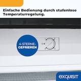 thumbnail of Exquisit Gefrierschrank GS581-051C inoxlook-az | Nutzinhalt: 85 L | Standgerät