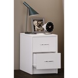 thumbnail of VCM Nachttisch Boxal Weiß H. 40 x B. 35 x T. 35 cm