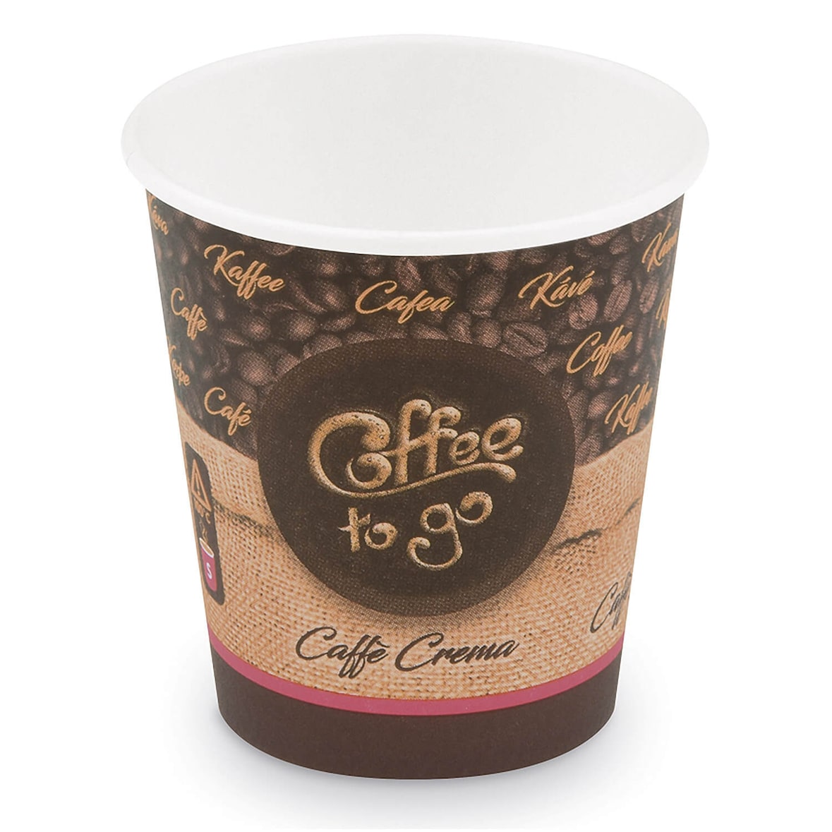 100x Kaffeebecher S 'Coffee To Go' Caffe Crema Americano Lungo 150ml 200ml