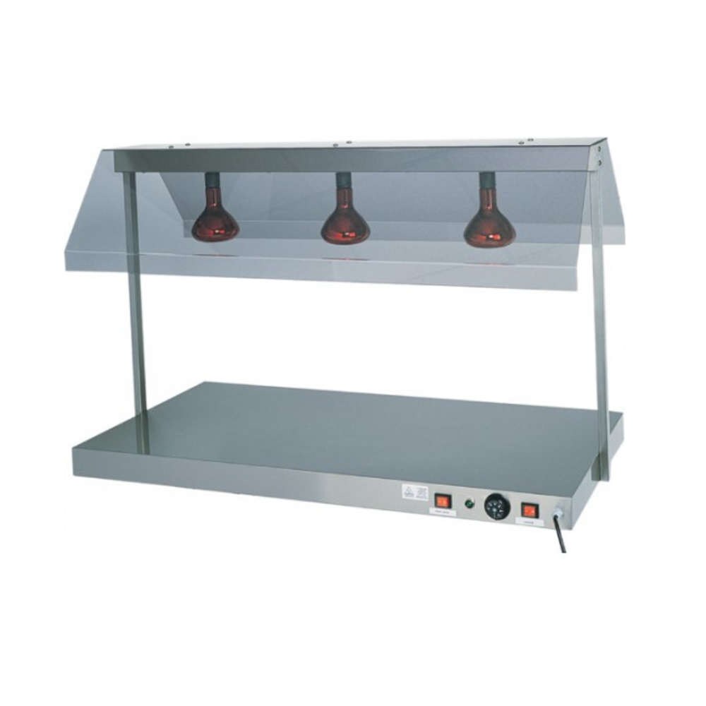 Buffetplatte mit Infrarot-Lampen - FORCAR PCI 4711 - Ablage 45x64 cm - 1 Lampe