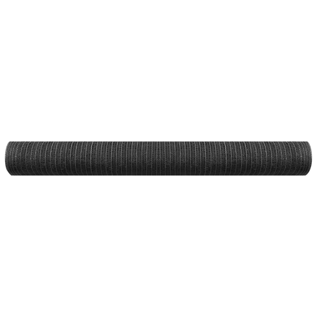 vidaXL Zaunblende Anthrazit 2x25 m HDPE 75 g/m²