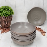 thumbnail of CLAY GRAU 6er Set Suppenteller 420ml Steingut grau Bowl tief Salat Pasta