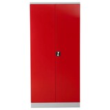 thumbnail of PROREGAL Stahlschrank BEE mit 9 lackierten Fachböden | HxBxT 195x92x42cm | Grau-Rot | Werkstattschrank Werkzeugschrank Aktenschrank Universalschrank