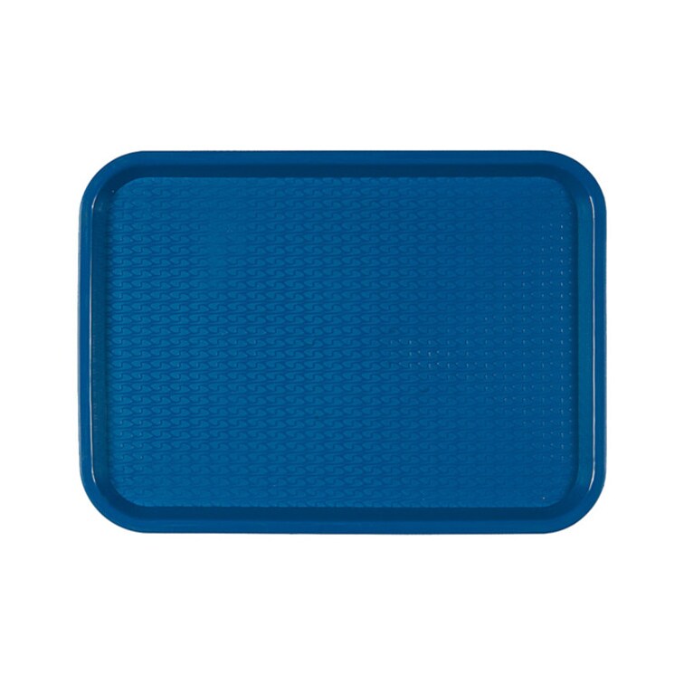 MONOUSO - Tablett aus PP rechteckig Fastfood blau 30,4x41,4cm (1 Stück)