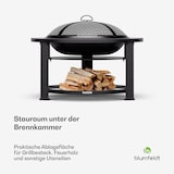 thumbnail of Merano Circolo 3-in-1-Feuerschale mit Grillfunktion als Tisch nutzbar 87 cm Durchmesser Hellgrau