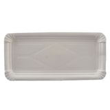 thumbnail of 1500 Pappteller Grillteller Imbissteller Teller eckig FF 11 x 24 cm Weiß