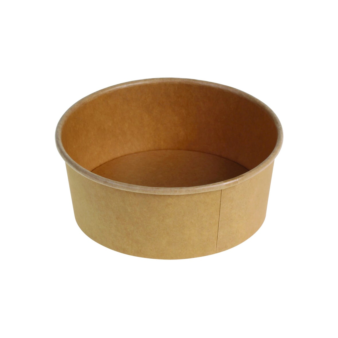 DeinPack 50 Einweg Salatschale to go braun rund 500 ml I Kompostierbare Salatschale Kraftkarton Verpackung mit PLA Innenbeschichtung