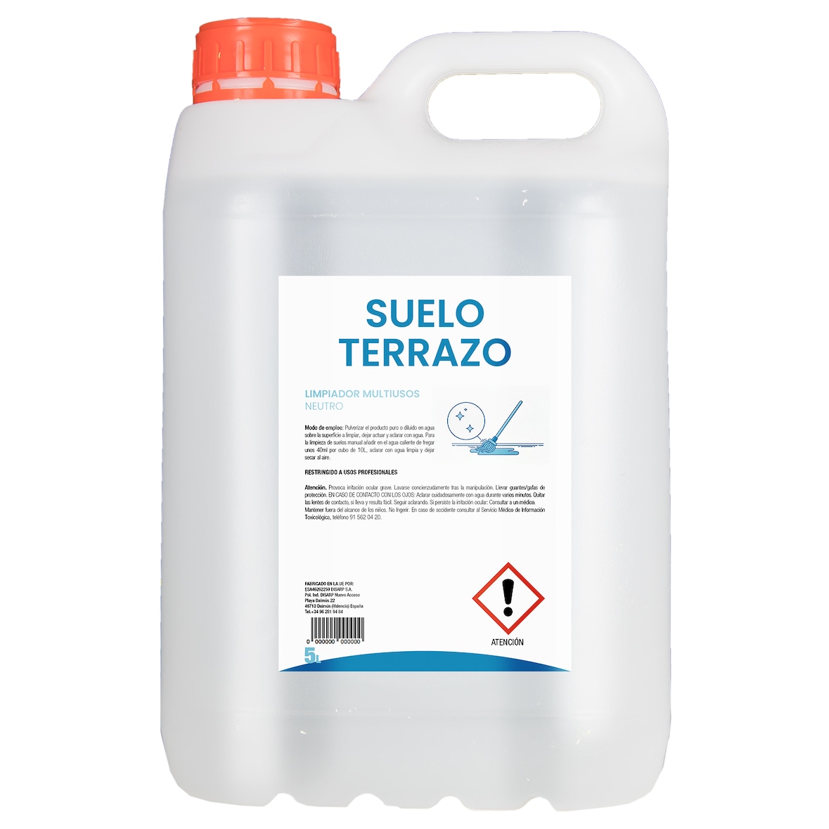 Limpiador multiusos neutro suelo terrazo 5 Litros