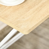 thumbnail of HOMCOM mesa de escritorio plegable mesa de estudio con estante superior estilo moderno para sala oficina dormitorio 81,5x70x84 cm