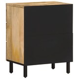 thumbnail of Table de chevet 50x33x60 cm bois de manguier massif – Modèle Fluide
