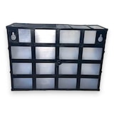 thumbnail of Unidad de almacenamiento en plástico L 221 x P 85 x H 156 mm con 16 cajones transparentes