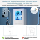 thumbnail of Vitrine Hochschrank 60x40x170 cm Weiß mit LED-Beleuchtung App-Steuerung Acryl-Tür Soft-Close verstellbaren Glasböden Hochglanz-Front