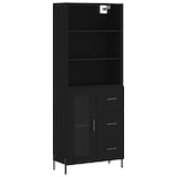 thumbnail of vidaXL Highboard Schwarz 69,5x34x180 cm Holzwerkstoff