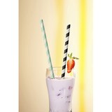 thumbnail of PAPSTAR 1000 Trinkhalme, Papier Ø 6 mm · 20 cm schwarz/weiss "Stripes"