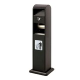 thumbnail of Danieli Store | Cenicero alto de pie  | Cenicero exteriores negro con cubo basura | Cenicero anclable con 2 cerraduras | Cubo y cenicero extraíbles