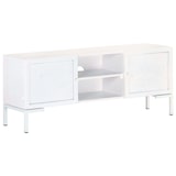 thumbnail of vidaXL TV-Schrank Weiß 115x30x46 cm Massivholz Mango