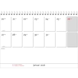 thumbnail of Wandkalender - A4, quer, 1 Monat / 2 Seiten