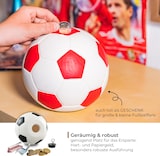 thumbnail of HMF Spardose mit Schloss, Fußball in Lederoptik 15 cm Durchmesser, Schwarz/Weiß