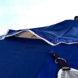 thumbnail of Aktive Sombrilla playa antiviento y paravientos 8 varillas 240 cm azul c/ventanas