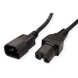thumbnail of VALUE Netzkabel IEC320/C14 Stecker - C15 Buchse, H05RN-F, schwarz, 0,5 m