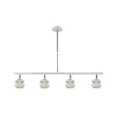 thumbnail of Colgante lineal de cuatro luces Beethoven Blanco/plata Fabrilamp