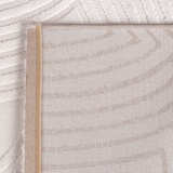 thumbnail of Teppich Kurzflor 3D-Effekt Modern Waschbar Strapazierfähig Esszimmer Flur OEKO-TEX Creme 240x340 cm Gekettelt – ILLER von Kadima Design