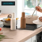 thumbnail of Arendo elektrische Salz- & Pfeffermühle, weiß/braun, Batterie, LED-Licht, Keramikmahlwerk, einstellbar