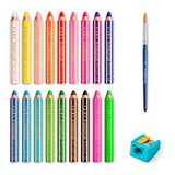 thumbnail of Staedtler® 140 C18 Farbstifte Buddy 3in1 - Kartonetui mit 18 Stiften und 1 Spitzer