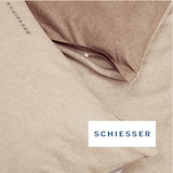 thumbnail of Schiesser Bettwäscheset Doubleface - Renforcé - 2-teilig - 135 x 200 cm - Sand