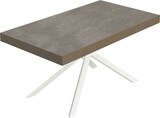 thumbnail of Niket taubengrauer ausziehbarer Tisch 160/264x90 cm mit weißen Beinen