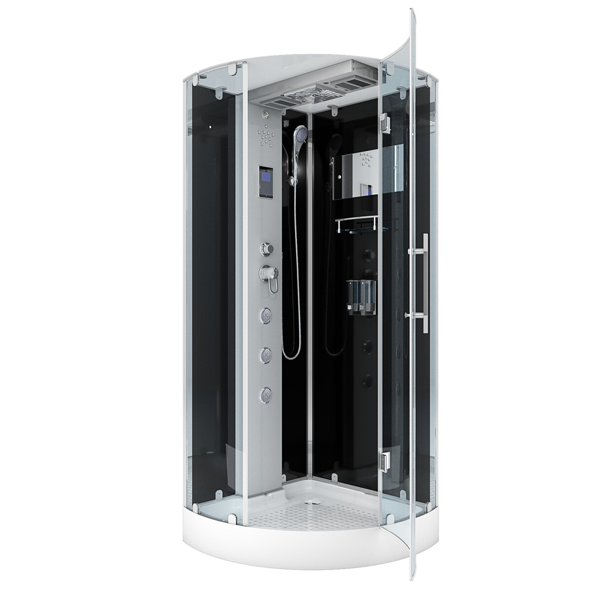 AcquaVapore D37-13R0 Dusche Duschtempel Komplett Duschkabine 90x90 OHNE 2K Scheiben Versiegelung