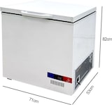 thumbnail of Congélateur coffre blanc 820 x 710 x 530 mm | Gasfrit