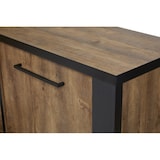 thumbnail of Matelpro - Buffet/bahut industriel 230 cm chêne foncé Samira - Moderne & Design -Chêne foncé -  -Types de portes: Battantes