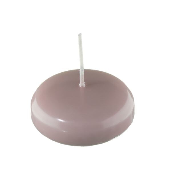 Schwimmkerzen Taupe Rose 24 x Ø 60 mm, 20 Stück
