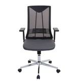 thumbnail of Bürostuhl | HxBxT 110x65x66 cm | Sitzhöhe 44cm | ergonomisch Kunstleder | Grau | Drehstuhl Schreibtischstuhl