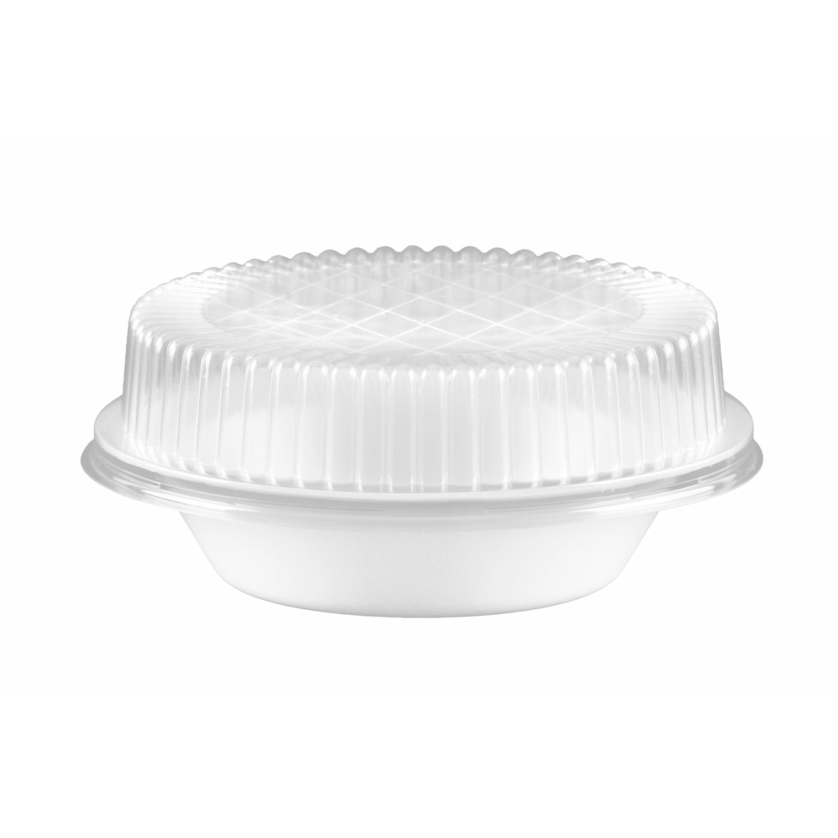 600 Salatschalen `B2` mit Deckel, rund, weiß, 400 ml