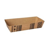 thumbnail of 500 Snacktrays, Pappe 3,5 cm x 7 cm x 15 cm braun "Maori" extra groß