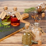 thumbnail of Relaxdays Dekogläser 20er Set, Glasflaschen mit Korken, 125 ml, Gewürzgläser zum Befüllen mit Deko, transparent/natur