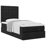 thumbnail of vidaXL Ottoman-Bett mit Matratze Schwarz 90x200 cm Stoff
