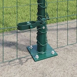 thumbnail of vidaXL Zaun mit Pfosten Grün 1,2 x 25 m Stahl und PVC