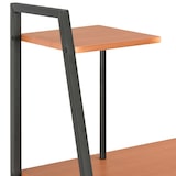 thumbnail of Bureau avec étagère Noir et marron 102x50x117 cm Modèle Atlas Épuré