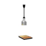 thumbnail of METRO Professional Infrarot-Wärmelampe GWL1000S,  Ø 17.5 cm, 250 W, höhenverstellbar, silber