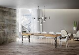 thumbnail of Ausziehbarer Tisch 90x130/390 cm Gestell Karamay Eiche Natur Anthrazit