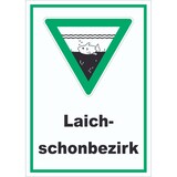 thumbnail of Laichschonbezirk Schild A6 (105x148mm)