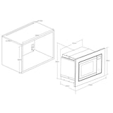 thumbnail of PKM Einbaumikrowelle MW820EBM - Edelstahl, 800Watt, 20 Liter