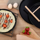 thumbnail of Crêpes Pfannenset 7-teilig, inkl abnehmbarer Griff, Crêpes Zubehör