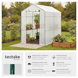 thumbnail of tectake Serre de jardin souple 2,23 m² 186 x 120 x 190 cm Blanc