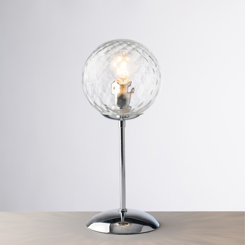 Bonetti Illumina -  Demetra - Tischlampe aus poliertem Chromeisen, 1 Licht, H.32 - Ø13 - BL279-LT-CR